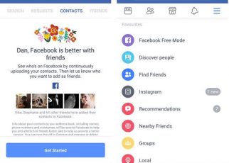 How can you access facebook contacts from Gmail account