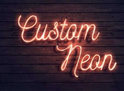 Commercial neon sign design