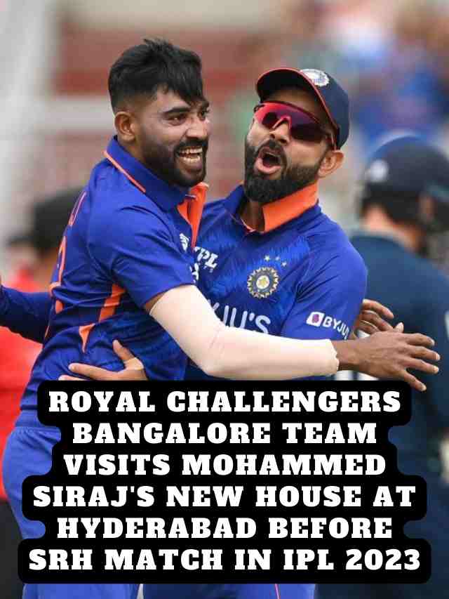 Royal Challengers Bangalore Team Visits Mohammed Siraj’s New House